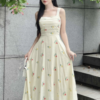 Đầm Hoa Nhí Dáng Midi Hai Dây